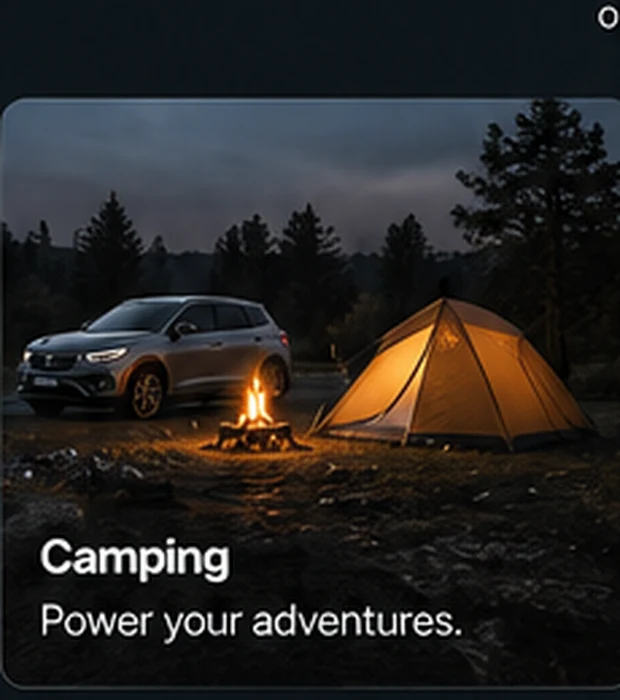 Camping with electric mobility