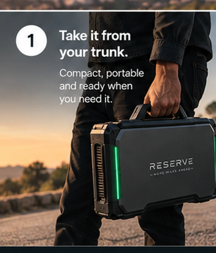 Taking RESERVE from an EV trunk